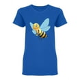 thumbnail image 1 of Cartoon Bee Graphic Shaped T-Shirt Women -Image by Shutterstock, Female Medium, 1 of 2