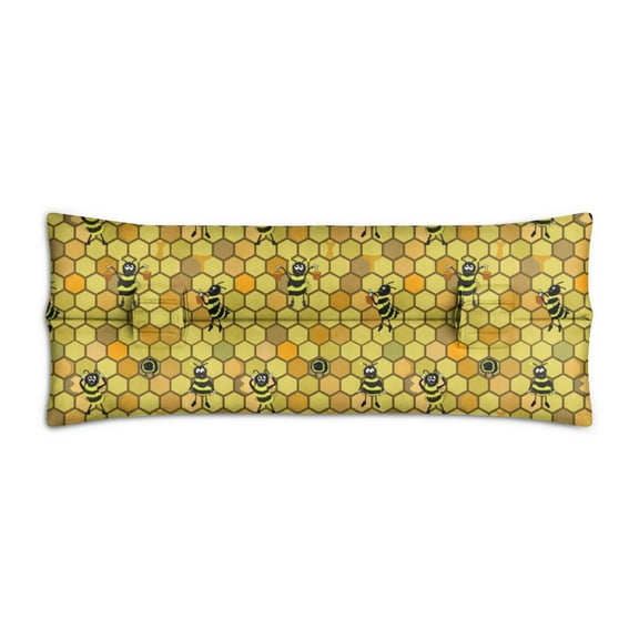 Cartoon Bee Seatbelt Pillow for Post-Surgery Comfort - Mastectomy Breast Cancer Heart Surgery Recovery Cushion with Honeycomb Design - Soft Floral Car Travel Pillow for Women