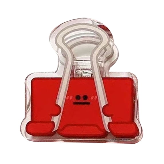 Cartoon Eye Acrylic File Clip 45mm Acrylic Paper Clip Paper Clamps for Office