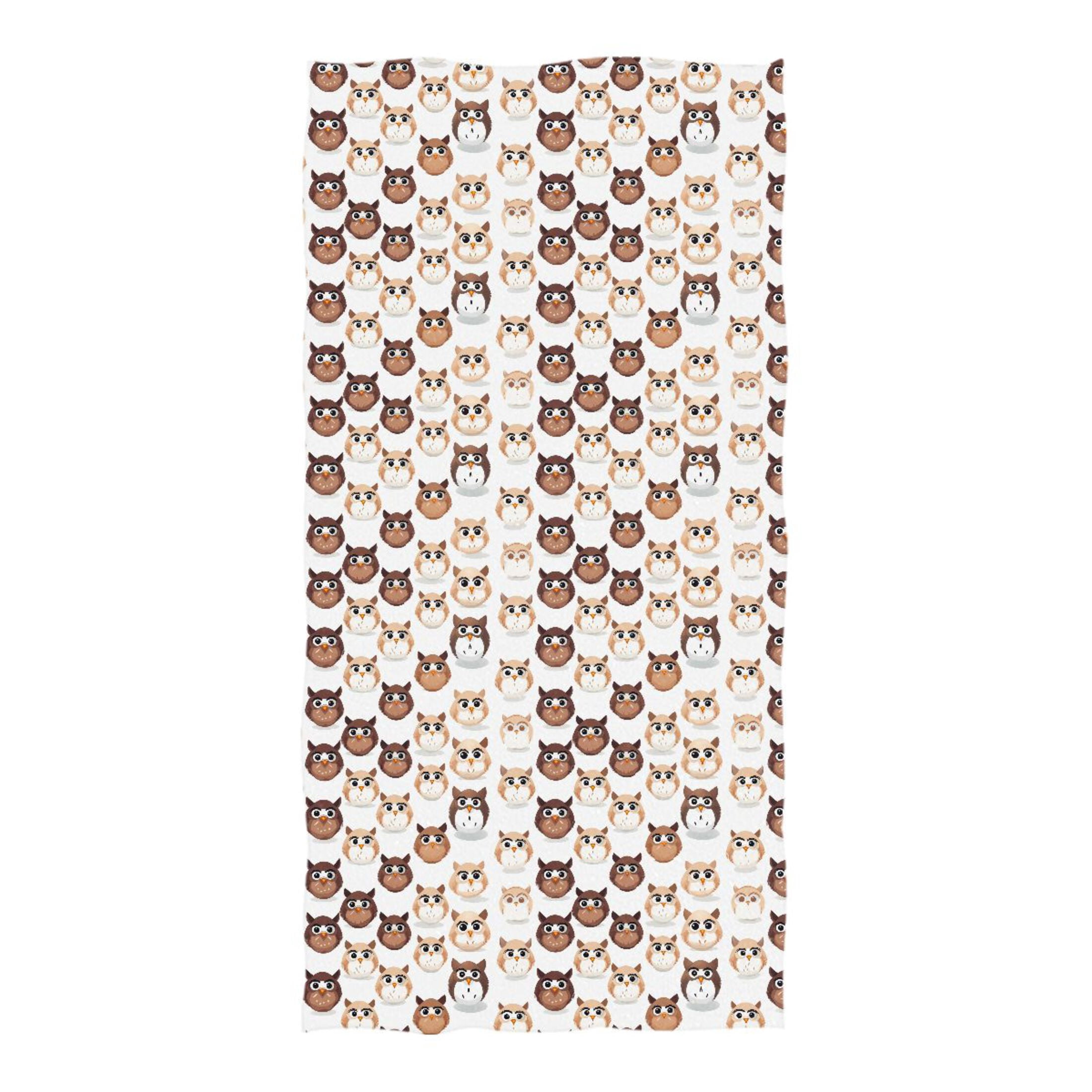CafePress Summer Owls Beach Towel – 30x60 Inch Soft, Absorbent Pool & Sand Towel