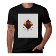 thumbnail image 1 of Cartoon Bird Character-Turkey-Maroon-Yellow-Red Casual Streetwea Everyday Tshirt Comfortable Wear tee shirt, 1 of 6