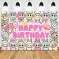 thumbnail image 1 of Cartoon Birthday Party Decorations Birthday Banner for Birthday Party Backdrop Photo Background Wall Decor Sponge Party Supplies, 1 of 1