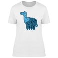 thumbnail image 1 of Cartoon Blue-Black Lama T-Shirt Women -Image by Shutterstock, Female x-Large, 1 of 2