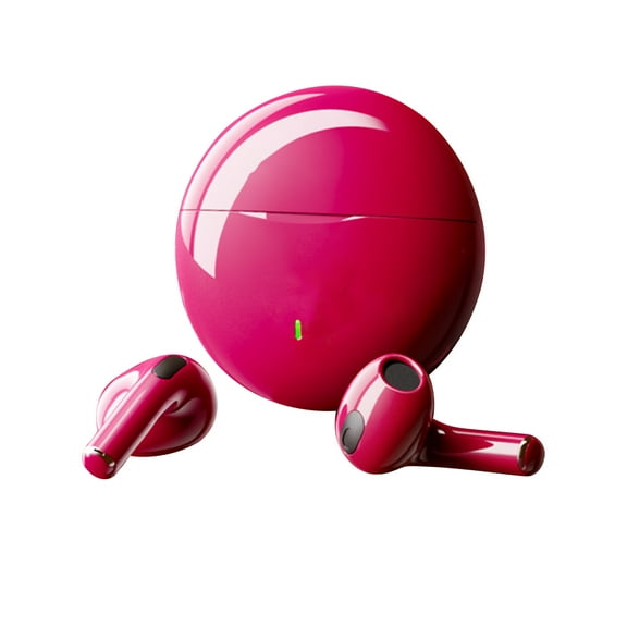 Cartoon Bluetooth Earbuds Cute Sensitive Microphone Large Capacity Battery Bluetooth Stereo Earphone Lotso Rose Color