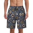 thumbnail image 1 of Cartoon Boat Pattern Men'S Beach Pants Quick Dry Short Swim Trunks With With Pockets And Mesh Lining Swimwear Beach Bathing Shorts X-Large, 1 of 1