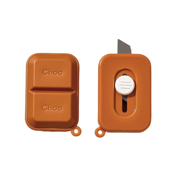 Cartoon Box Cutter and Mini Retractable Utility Knife, Portable Express Unboxing Tool for Packages, Small Paper Cutting Knife for Office and Home Use