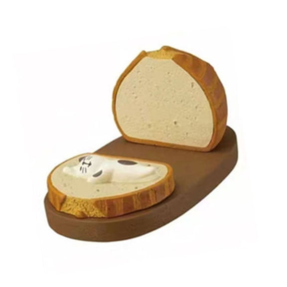 Cartoon Bread Cats Phone Holder for Desktop Resins Ornament Cellphone Stand Mobile Device Storage Rack Desk Accessories