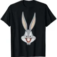 thumbnail image 1 of Cartoon Bugs Bunny Big Face Fun Retro Graphic Unisex T-Shirt up to size 5XL, 1 of 2