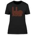 thumbnail image 1 of Cartoon Bunny Silhouette T-Shirt Women -Image by Shutterstock, Female Medium, 1 of 2