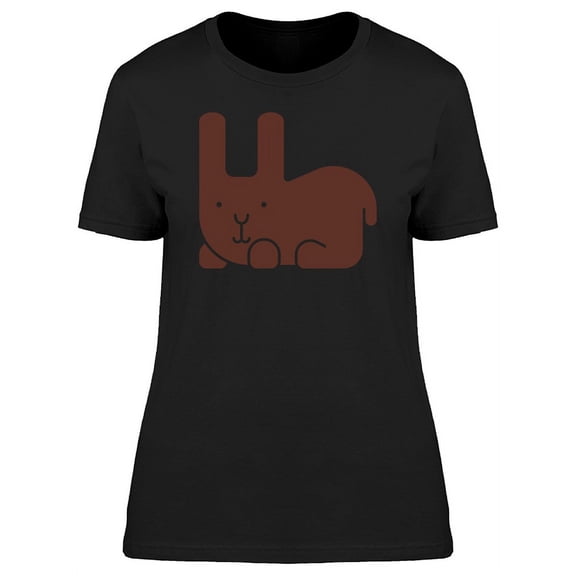 Cartoon Bunny Silhouette T-Shirt Women -Image by Shutterstock, Female Medium