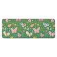 thumbnail image 1 of Cartoon Butterfly Flower Leaf Green Pattern Kitchen Rug Mat,Kitchen Runner Rugs Non Skid Washable,Decorative Kitchen Floor Mats for Kitchen,Sink,Laundry,17"x47.2", 1 of 7