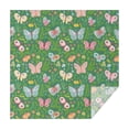 thumbnail image 1 of Cartoon Butterfly Flower Leaf Green Pattern Square Tablecloth,Waterproof Square Table Cover,Wipeable Spillproof Washable Table Cover for Home Kitchen Party Decor 52"x52"(132x132cm), 1 of 6