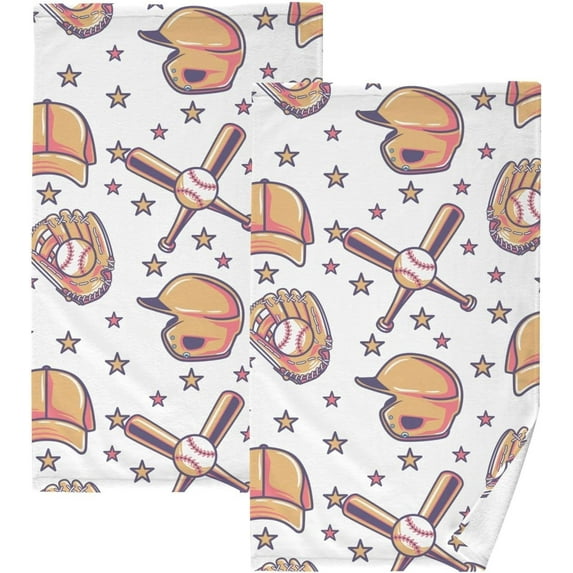Cartoon Cactus Towels 2 Piece Cotton Hand Towels, Ultra Soft and Highly Absorbent,Decorative Fingertip Face Towel for Bathroom Hotel, Gym and Spa 28 X 16 Inches