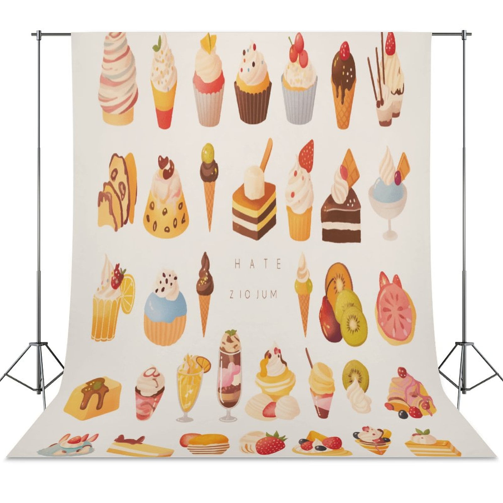 Cartoon Cake Backdrop Background for Photography Photo Booth Backdrop ...
