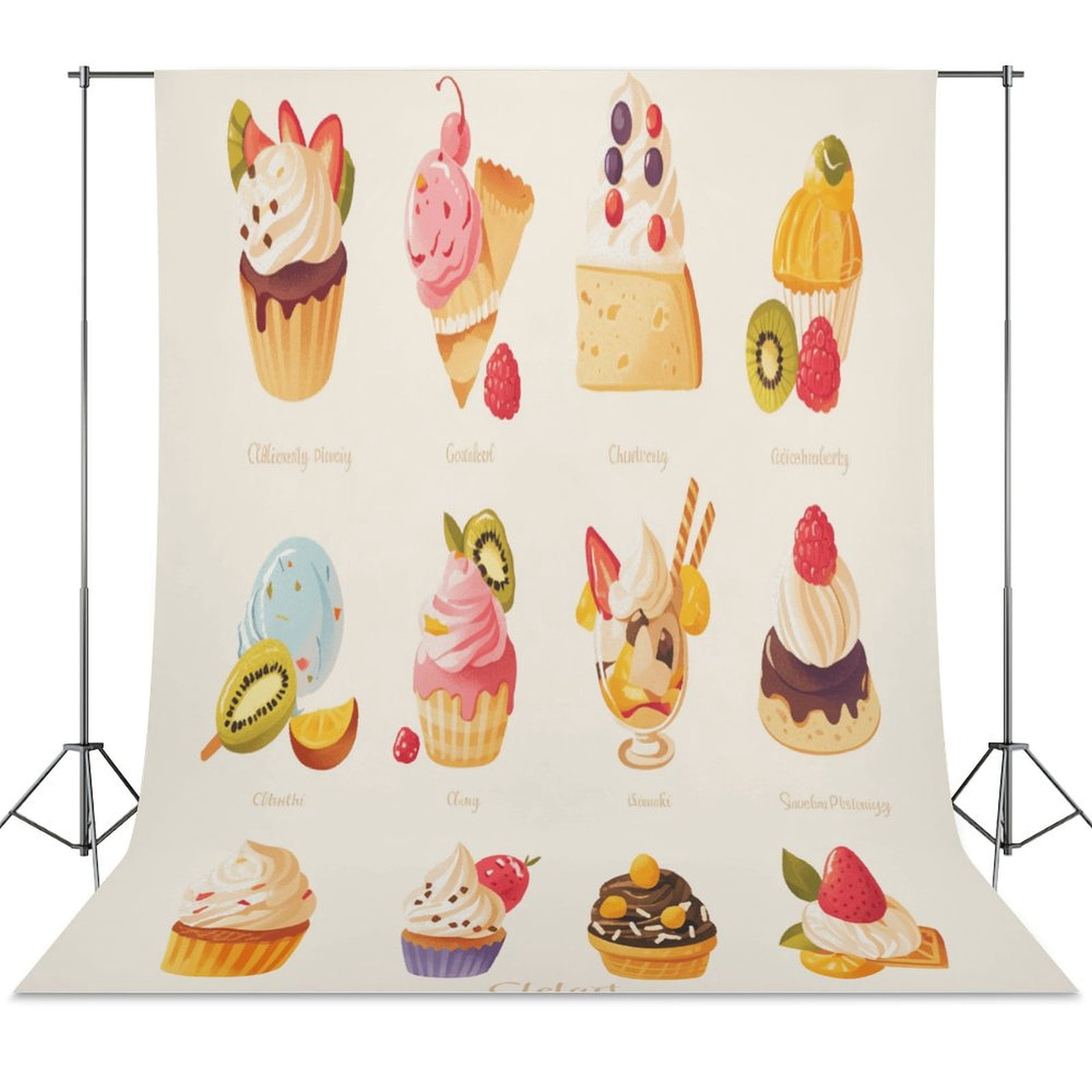 Cartoon Cake Backdrop Background for Photography Photo Booth Backdrop ...