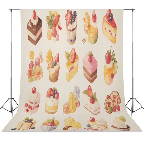 Cartoon Cake Backdrops for Photography for Party Backdrop Wedding ...