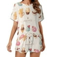 thumbnail image 1 of Cartoon Cake Pajamas Set Womens Loungewear Sleepwear 2 Piece PJ Sets, 1 of 7