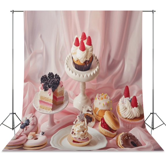 Cartoon Cake Spring Backdrop Backdrops for Photography Photo Background ...