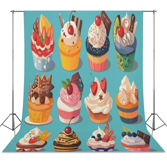 Cartoon Cake Spring Backdrop Backdrops for Photography Photo Background Nature Scenery Banner