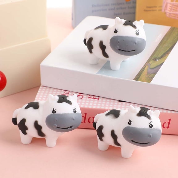 Cartoon Calf Squishy Toy – Slow-Rising Stress Reliever with Cute Farm Animal Design,Funny Venting Fidget for Anxiety Relief,Sensory Calming Squeeze for Desk Decor,Gift for All Ages