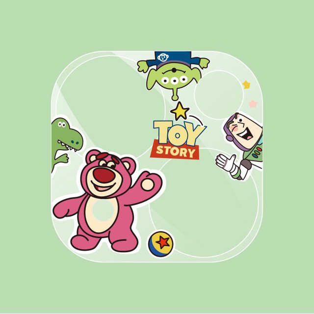 Cartoon Camera Lens Protector Glass Screen Protector for IPhone 15 Pro