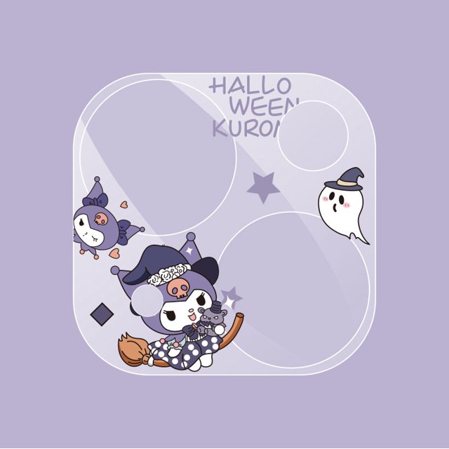 Cartoon Camera Lens Protector Glass Screen Protector for IPhone 15 Pro