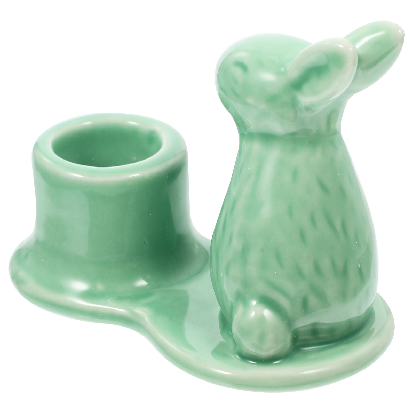 Cartoon Candle Holder Easter Ceramic Bunny Candle Holder Adorable