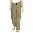 thumbnail image 1 of Cartoon Cantaloupe Fruit Pattern Womens Lounge Comfy Pajama Pants Casual Bottoms With Pockets Elastic Waistband, 1 of 7