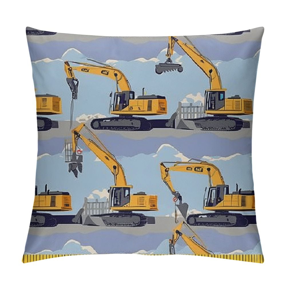 Cartoon Car Decorative Fabric, Boys Truck Upholstery Fabric for