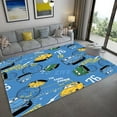 thumbnail image 1 of Cartoon Car Kids Playing Mat Anti-Slip Area Rugs for Living Room Floor Mat Doormats Rug Ch, 1 of 7