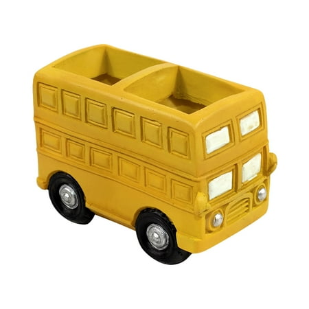 Cartoon Car Plant Pots Outdoor Flower Pot Indoor Plant Containers Desk Flower Pot Cactus Plant Pot - Yellow