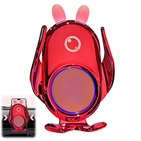 Cartoon Car Specific Phone Mount, 20W Smart Wireless Fast Charging Holder for Navigation