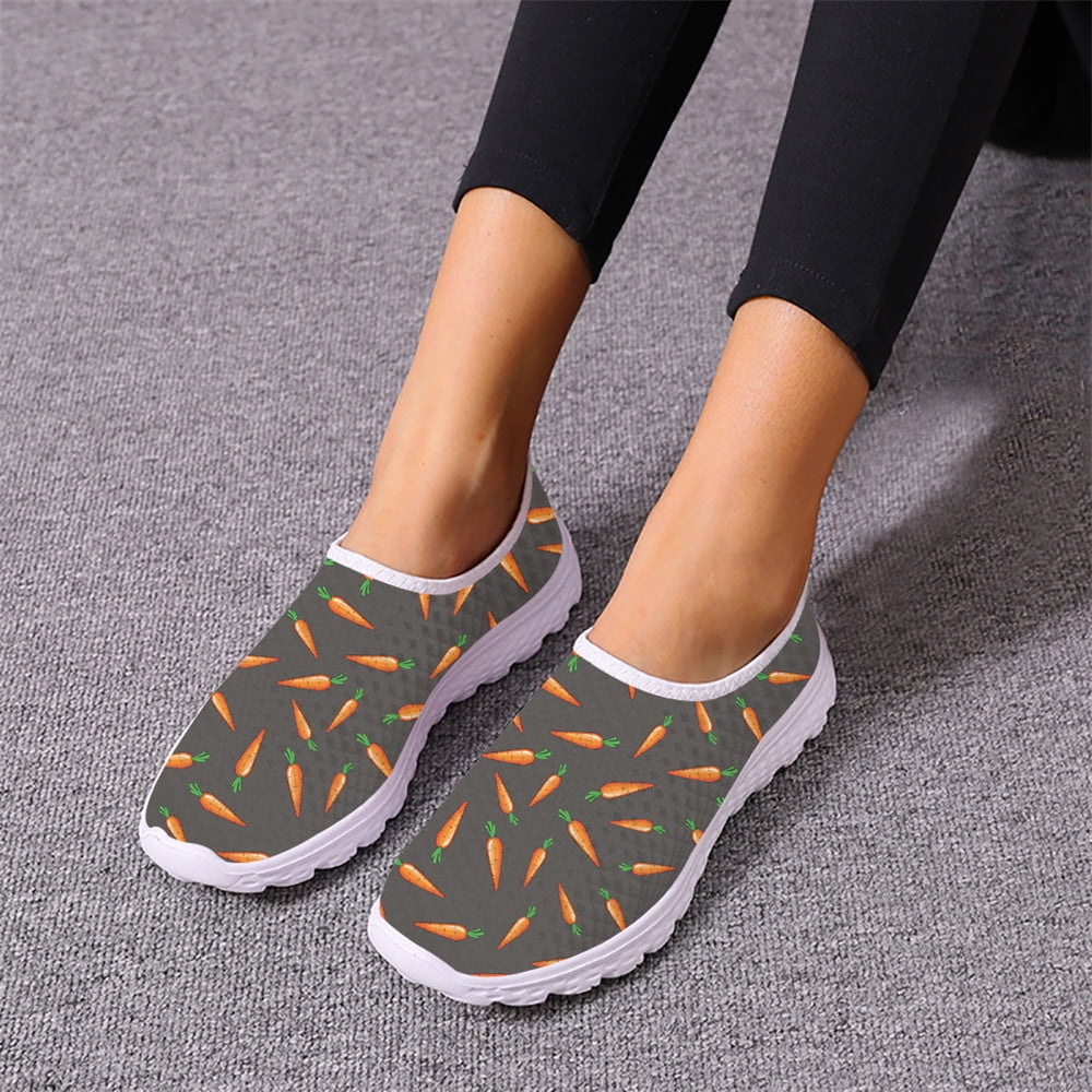 Carrot Pattern Print Men Women's High Top Shoes