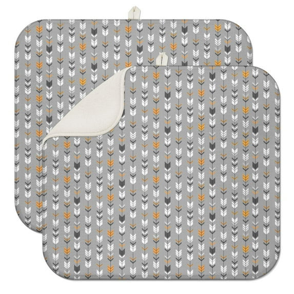 Cartoon Cartoon Vehicle Coffee Mat – Ultra Absorbent Microfiber Spill Mat with Fire Colorful and Excavator Artwork, Foldable Dish Drying Pad for Boys and