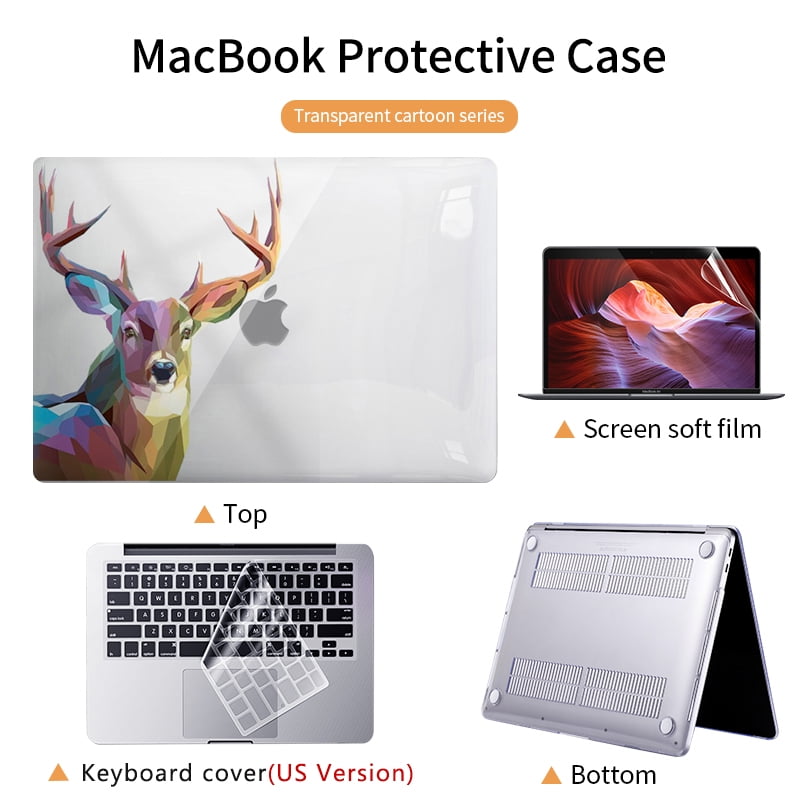 Cartoon Case for 2024 Macbook Air M3 13.6/15 Laptop Shell A2337 A2338