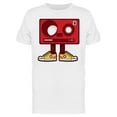 thumbnail image 1 of Cartoon Cassette Tape T-Shirt Men -Image by Shutterstock, Male x-Large, 1 of 4