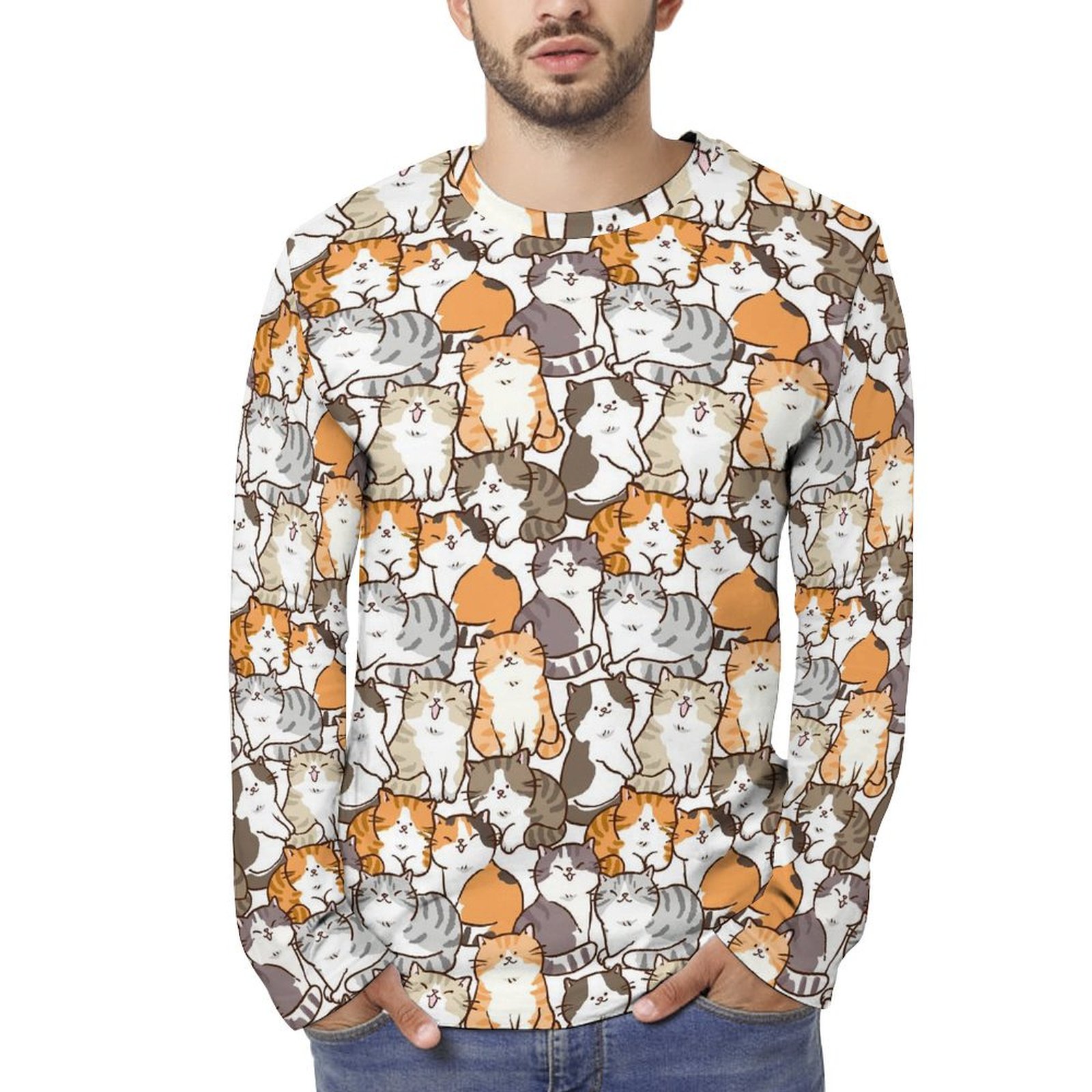 Comics Cat Long Sleeve Shirt