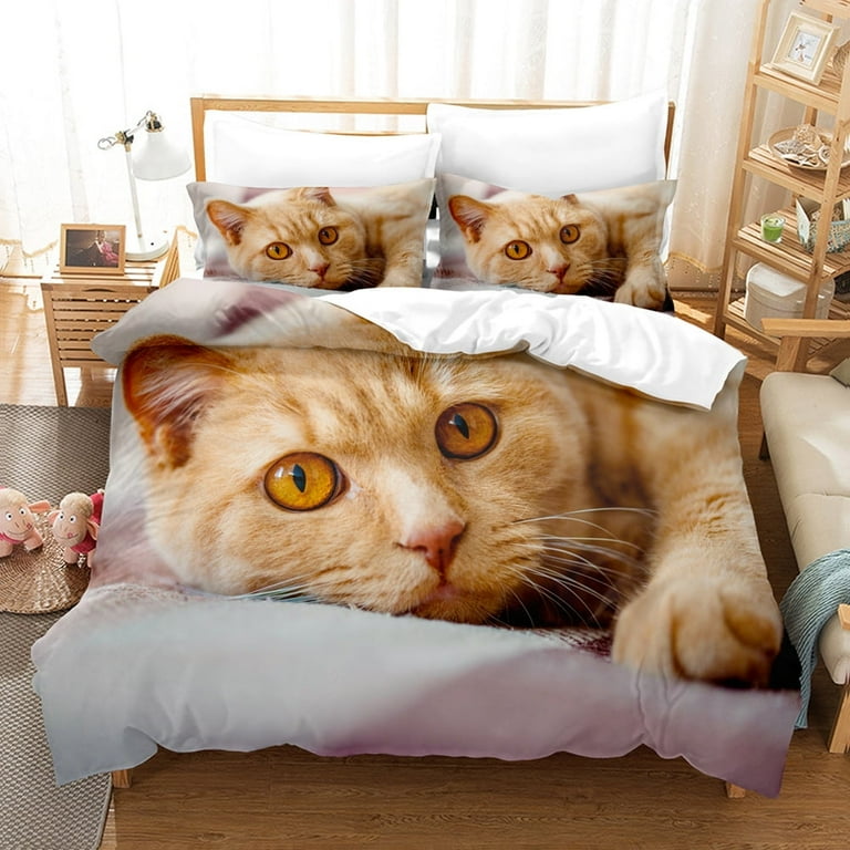 New Linen Cartoon Cat Pillow New Linen Cartoon Cat Pillow