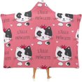 thumbnail image 1 of Cartoon Cat Pattern Wearable Blanket Hoodie Cloak Hooded Blankets Softest Warmth Throw Blanket for Girls Womens Kids, 1 of 6