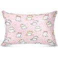 thumbnail image 1 of Cartoon Cat Pillowcase King Size, Super Soft Pillow Shams Covers, Plush Cozy Pillow Cases with Zipper, 20" X 40"（119） Home Decor Gifts, 1 of 6