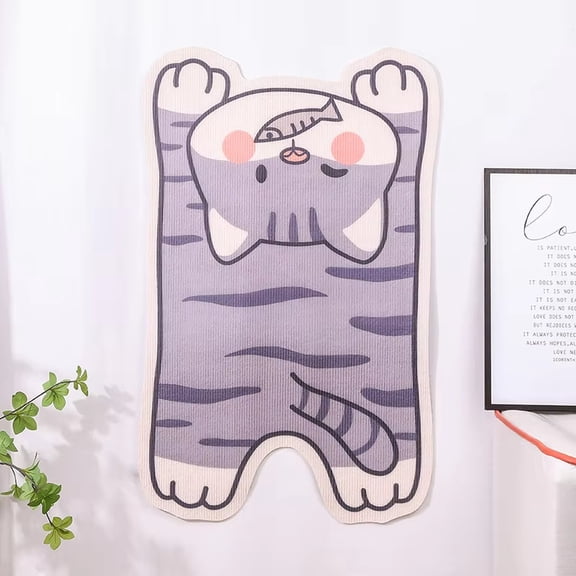 Cartoon Cat Scratcher Wall Sticker Self-Adhesive Climbing Pad Wear Resistant Anti-Scratch no Mess Cat Scratch Mat