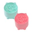 thumbnail image 1 of Cartoon Cat Shaped Elevated Slow Feeder Cat Bowl Anti Slip Raised Pet Food Dish, Appetite Control Feeding Vessel Matching Slow Feeder Dog And Dog Bowls For Fast Eaters, 1 of 1