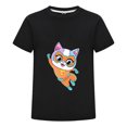 thumbnail image 1 of Cartoon Cat SuperKitties Shirt – Boys Girls Short Sleeve Summer Tee – Toddler Hero T-Shirt with Colorful Characters – Casual Kids Clothing – Birthday Gift, 1 of 4