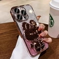 thumbnail image 1 of Cartoon Cat makeup mirror Stand phone case suitable for iPhone 16 Pro Max 15 Plus 14 Pro 13 12 11, 1 of 9