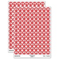 thumbnail image 1 of Cartoon Cavalier King Charles Spaniel Head 200+ Round Stickers - Red - Gloss Finish - 0.50" Size, 1 of 3