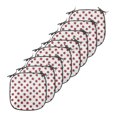 thumbnail image 1 of Cartoon Chair Seating Cushion, Repetitive Ladybugs Pattern of Dotted Marked Animal Theme Funny Cartoonish Print, Soft Seat Pads for Office with Anti-slip Backing, 16"x16", White and Red, by Ambesonne, 1 of 7