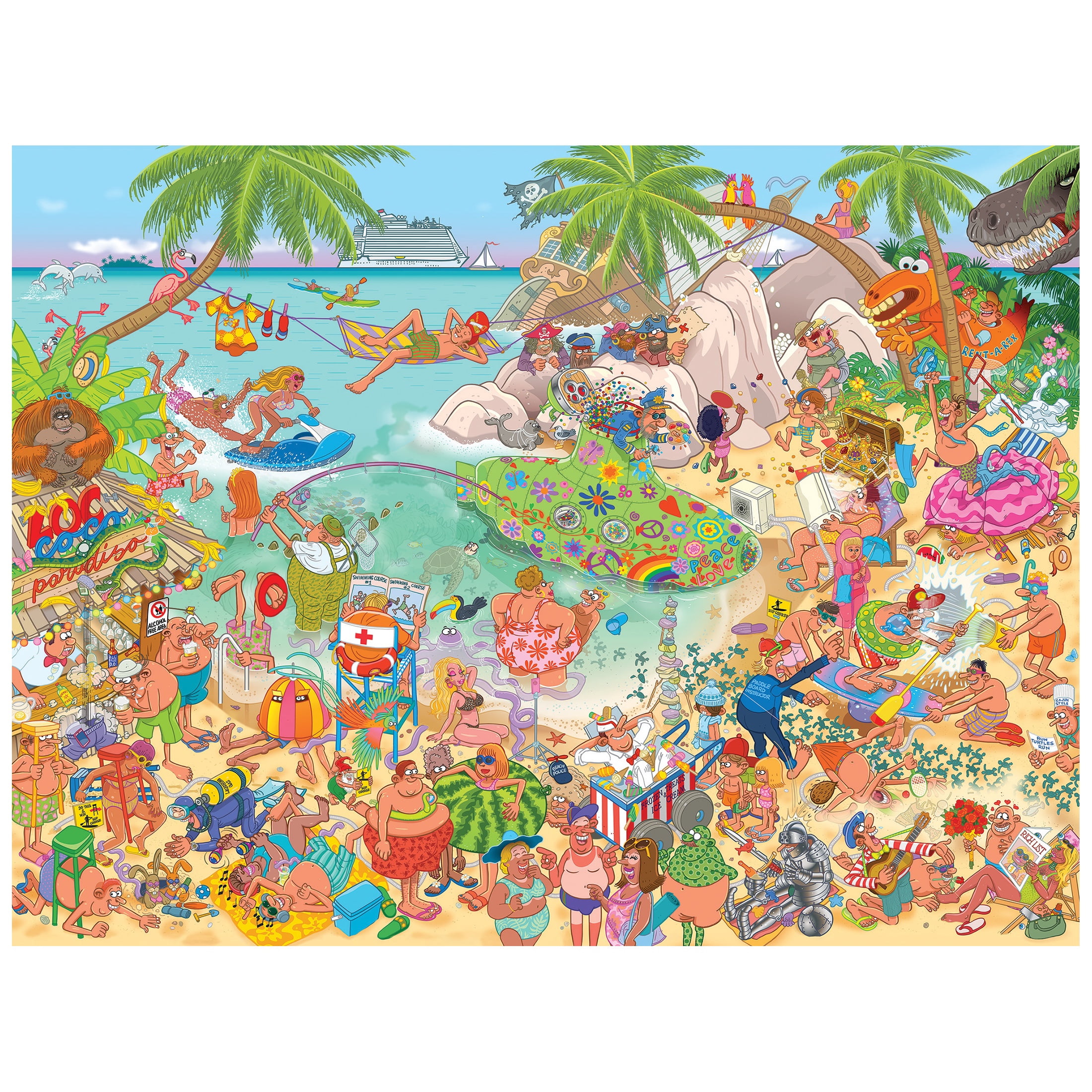 Cartoon Chaos 500pc - LOCO COCO PARADISE