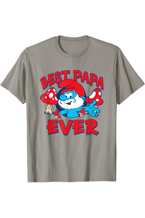Cartoon Character Fathers Day Best Papa Ever Cartoon Character T-Shirt, Vintage T-Shirt