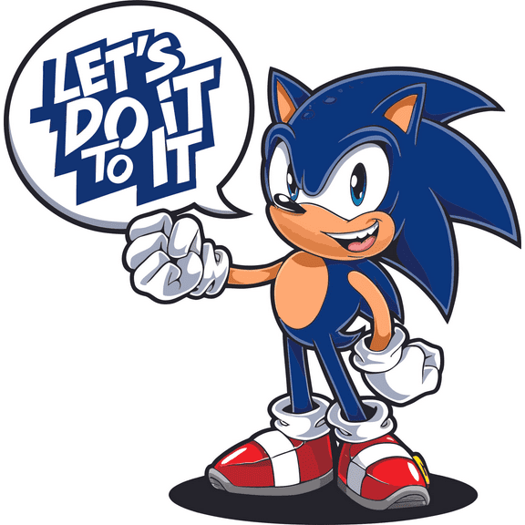 Knuckles Hedgehog Team Heroes Tails Boys Let's Do it To it Adventurous Holiday Gift Sticker Wall Stickers Art Decal Decoration Girls Boys Birthday - Size: 30 In(W) x 27 In(H)