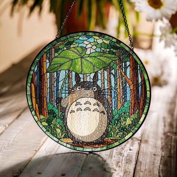 Cartoon Character Stained Glass Suncatcher Window Hanging